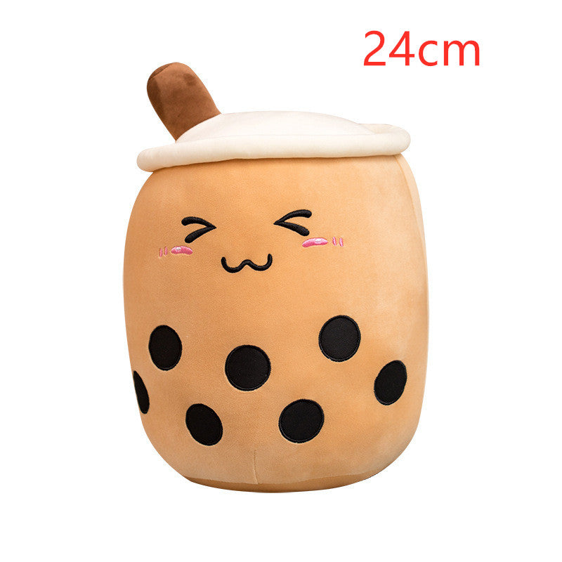 Milk Tea Boba Plush Cushion – Cute Kids Gift