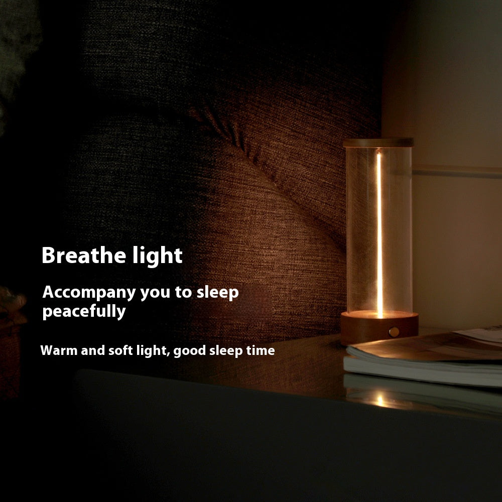 Minimalist LED Tube Lamp – Warm Ambient Desk & Bedside Light