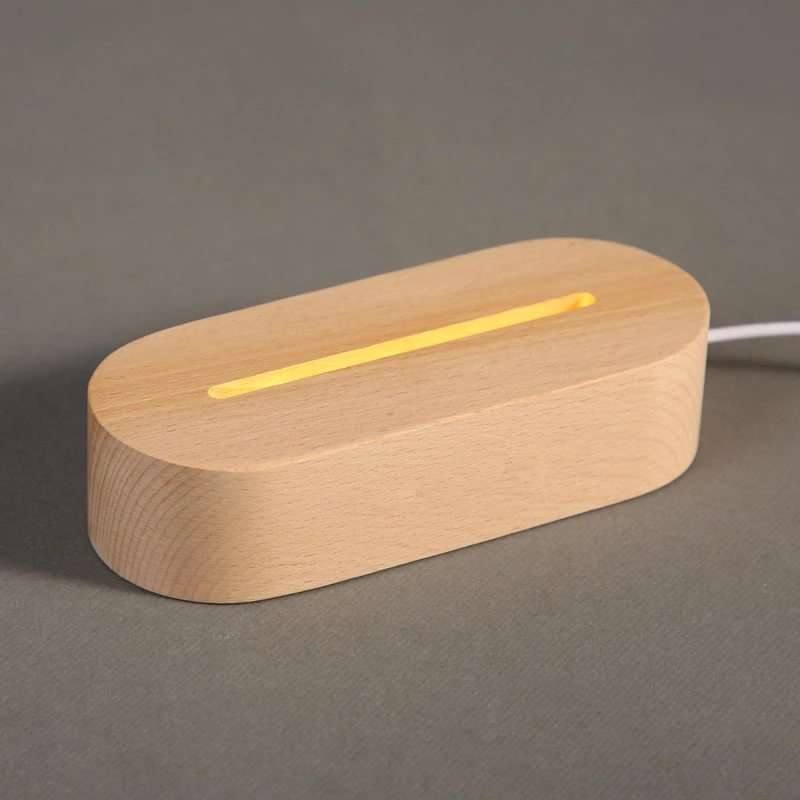 Wood LED Message Board Lamp – Minimal Night Light for Bedroom & Desk Decor