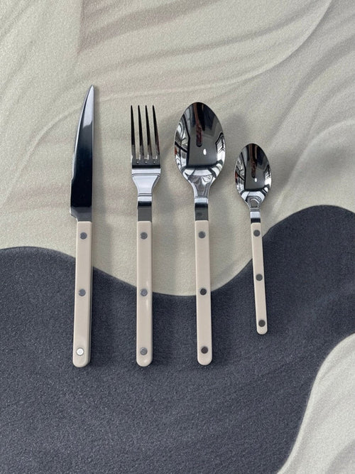 8-Piece Elegant Nordic Flatware Set – Bistrot Rivet Design
