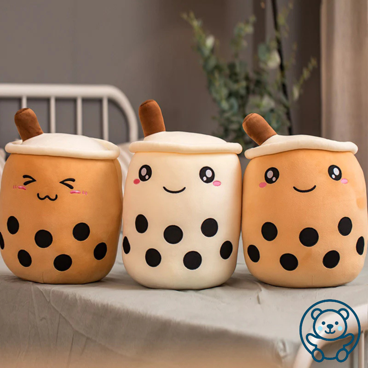 Milk Tea Boba Plush Cushion – Adorable Kids Gift