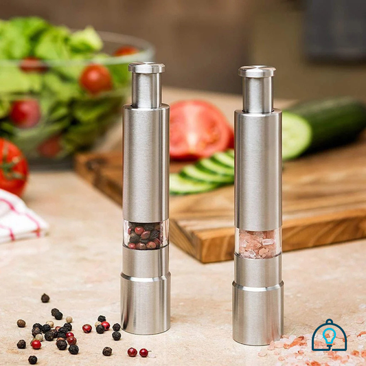 Premium Stainless Steel Salt & Pepper Grinder – Modern Spice Mill