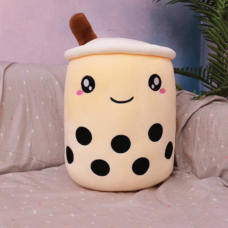 Milk Tea Boba Plush Cushion – Cute Kids Gift