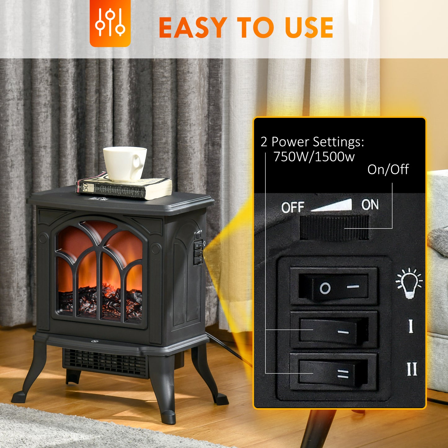 Electric Fireplace Heater