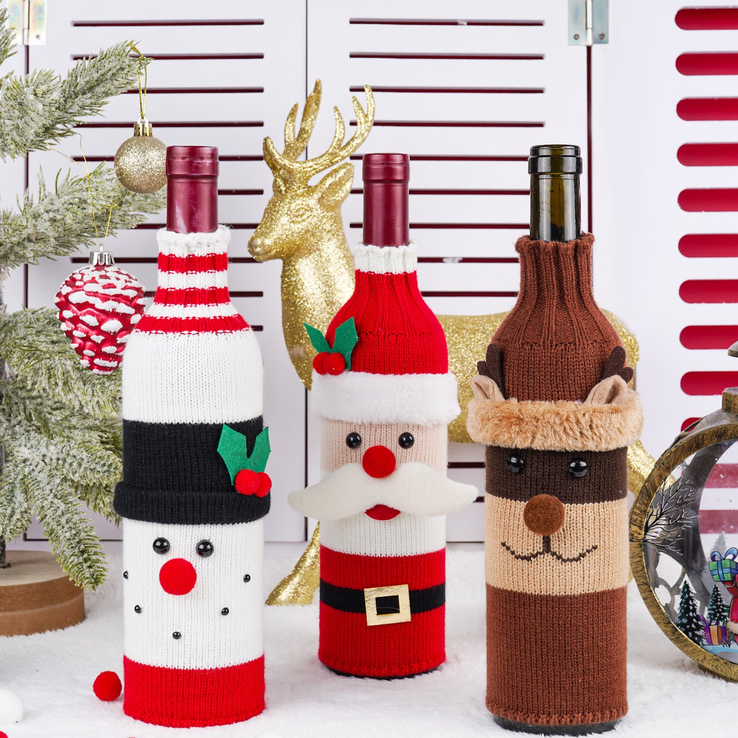 Christmas Bottle Cover – Simple Home Decor