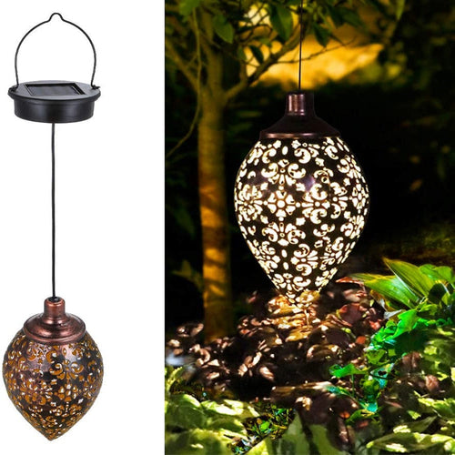 Solar LED Lantern Garland – Waterproof Hanging Outdoor Fairy Light