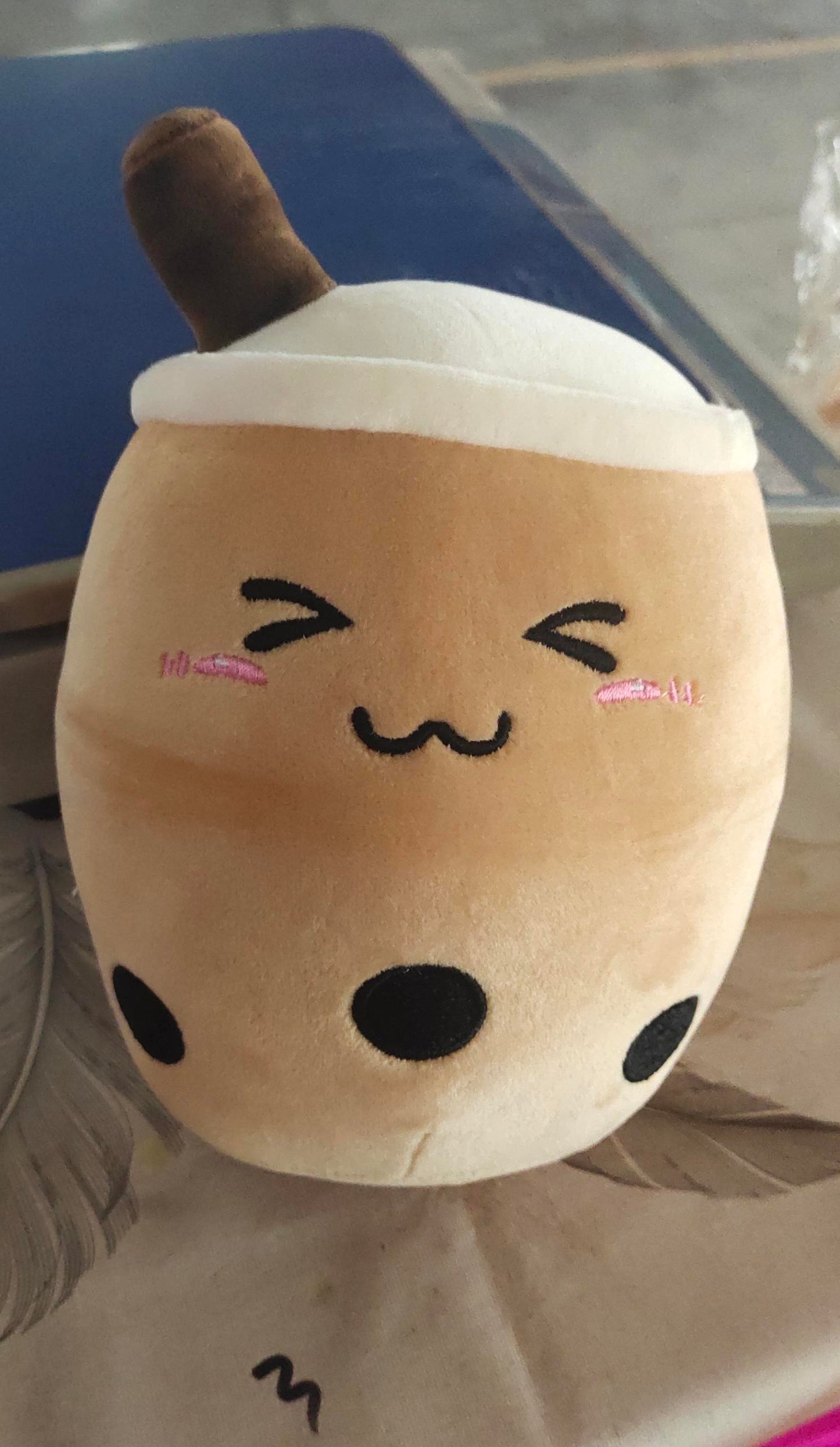 Milk Tea Boba Plush Cushion – Cute Kids Gift