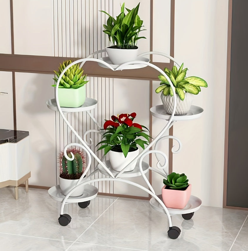 Heart-shaped Flower Pot Rack