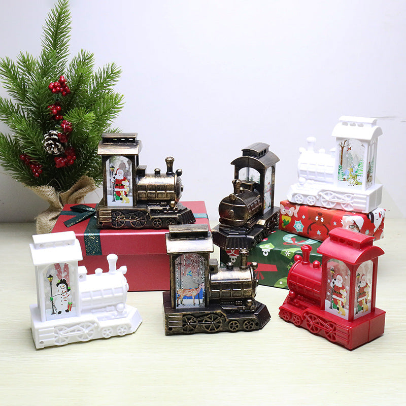 Christmas Glow Train Lantern – LED Holiday Decoration