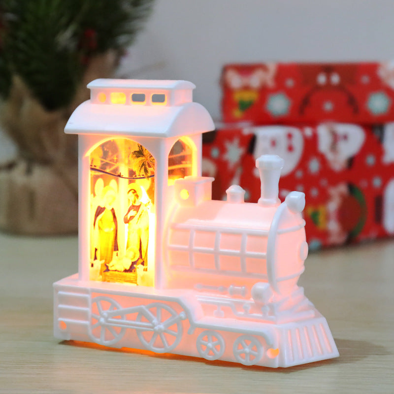 Christmas Glow Train Lantern – LED Holiday Decoration