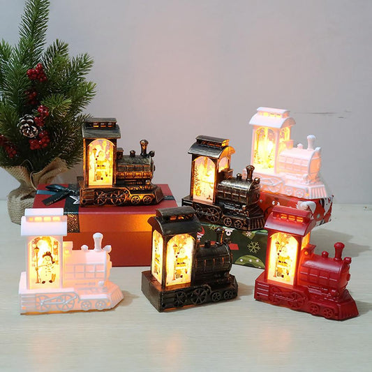 Christmas Glow Train Lantern – LED Holiday Decoration