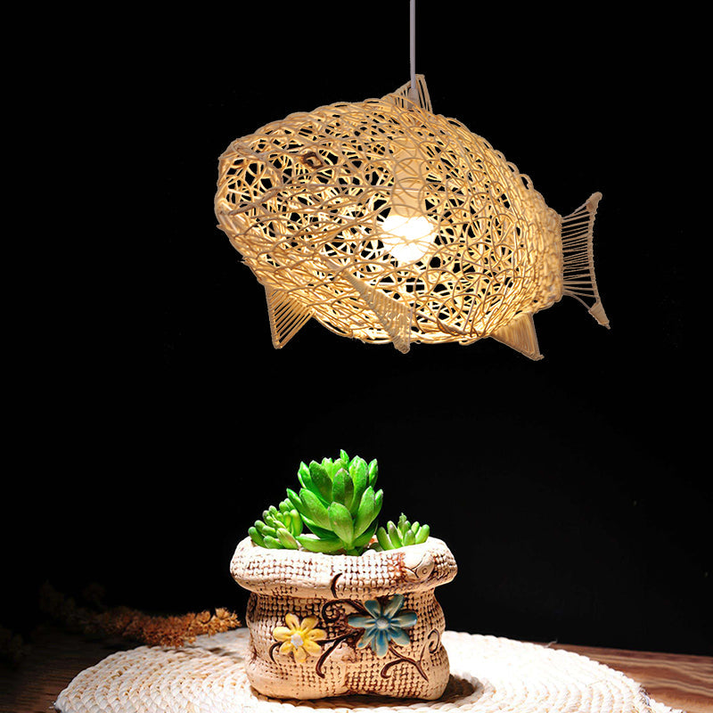 Innovative Aquatic Bamboo Light Fixture