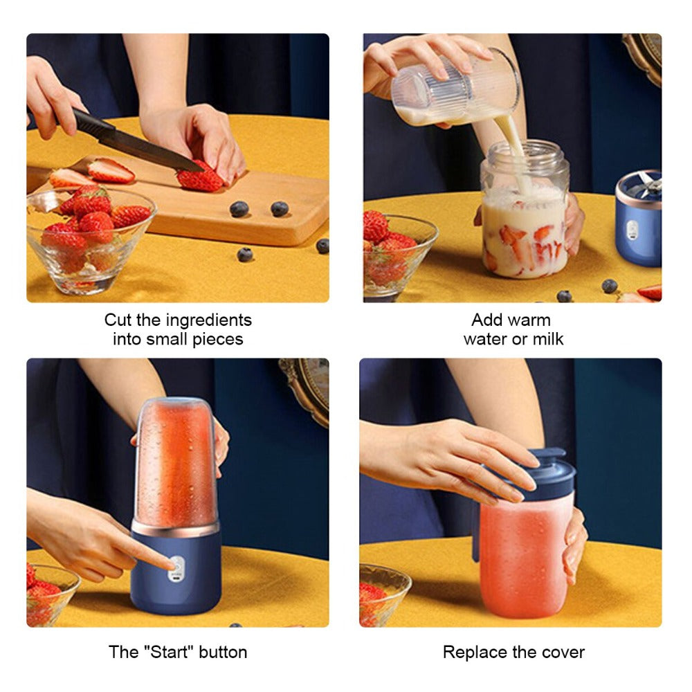 Portable Juicing Cup – Smoothie Maker & On-the-Go Blender Bottle