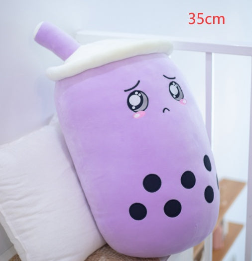 Milk Tea Boba Plush Cushion – Cute Kids Gift