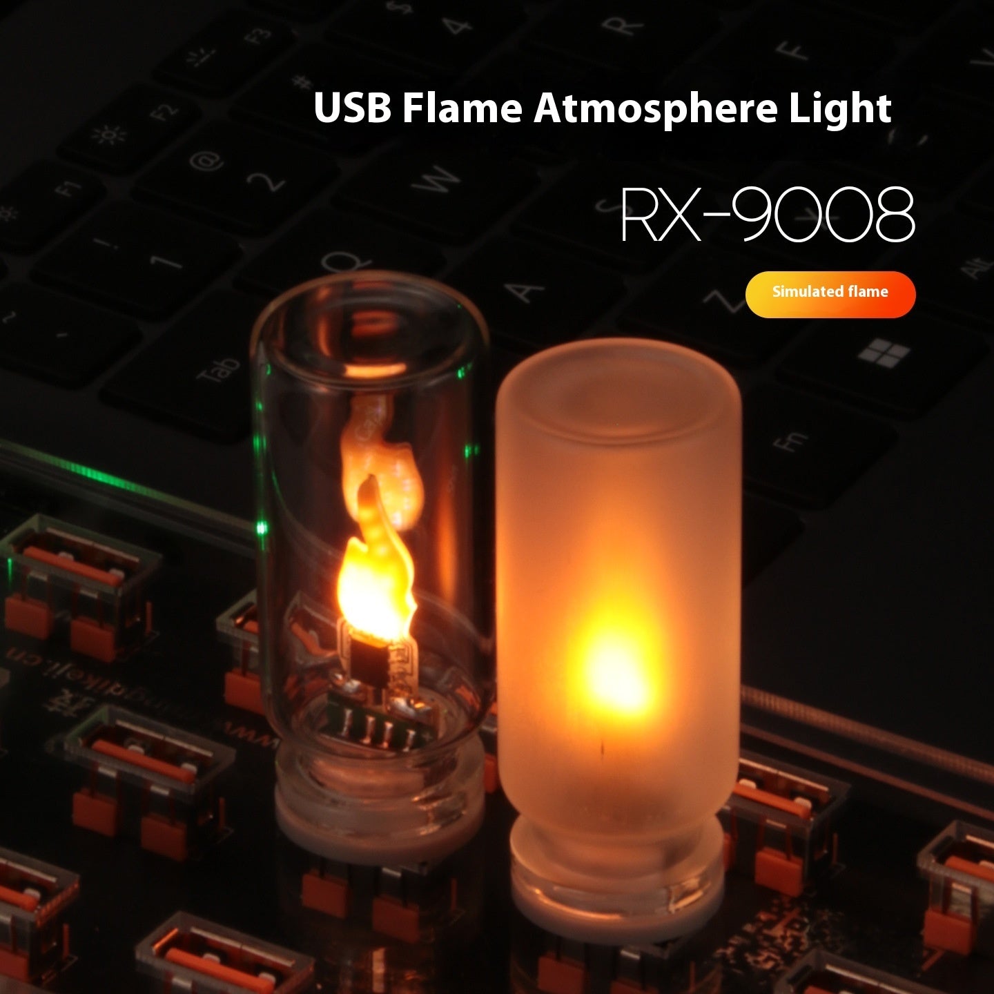 USB LED Simulation Flame – Atmosphere Candle Light
