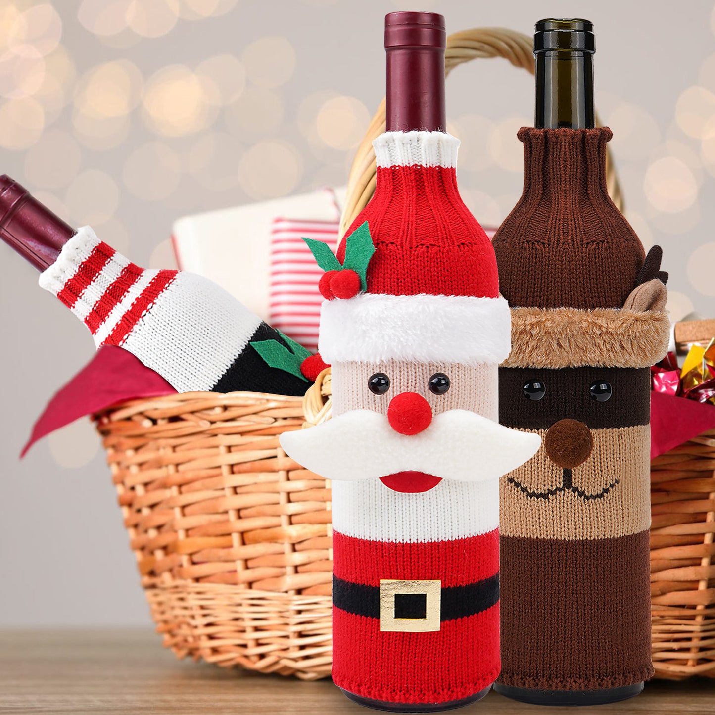 Christmas Bottle Cover – Simple Home Decor