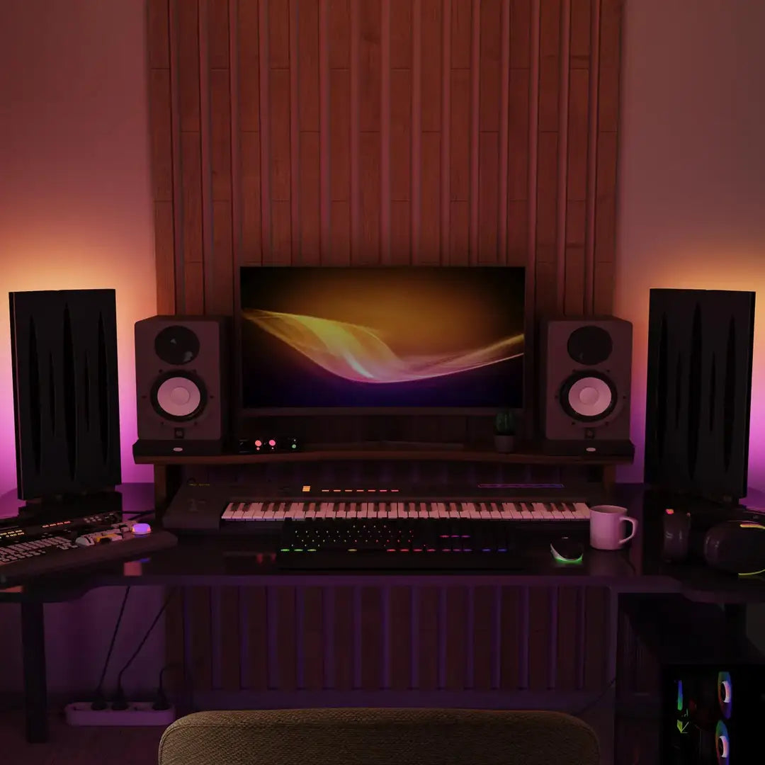 2-Pack Pulsar-Mini LED Panels – RGB Lighting for Pro Gamers