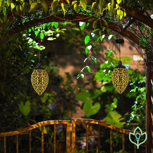 Solar LED Lantern Garland – Waterproof Hanging Outdoor Fairy Light