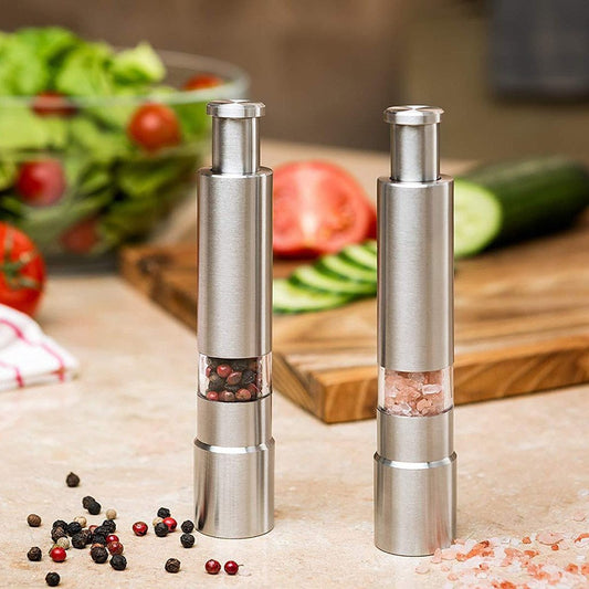 Premium Stainless Steel Salt & Pepper Grinder – Modern Spice Mill