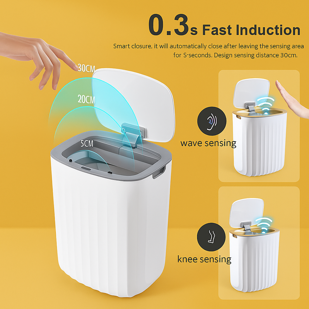 Modern Trash Can – Sensor Lid
